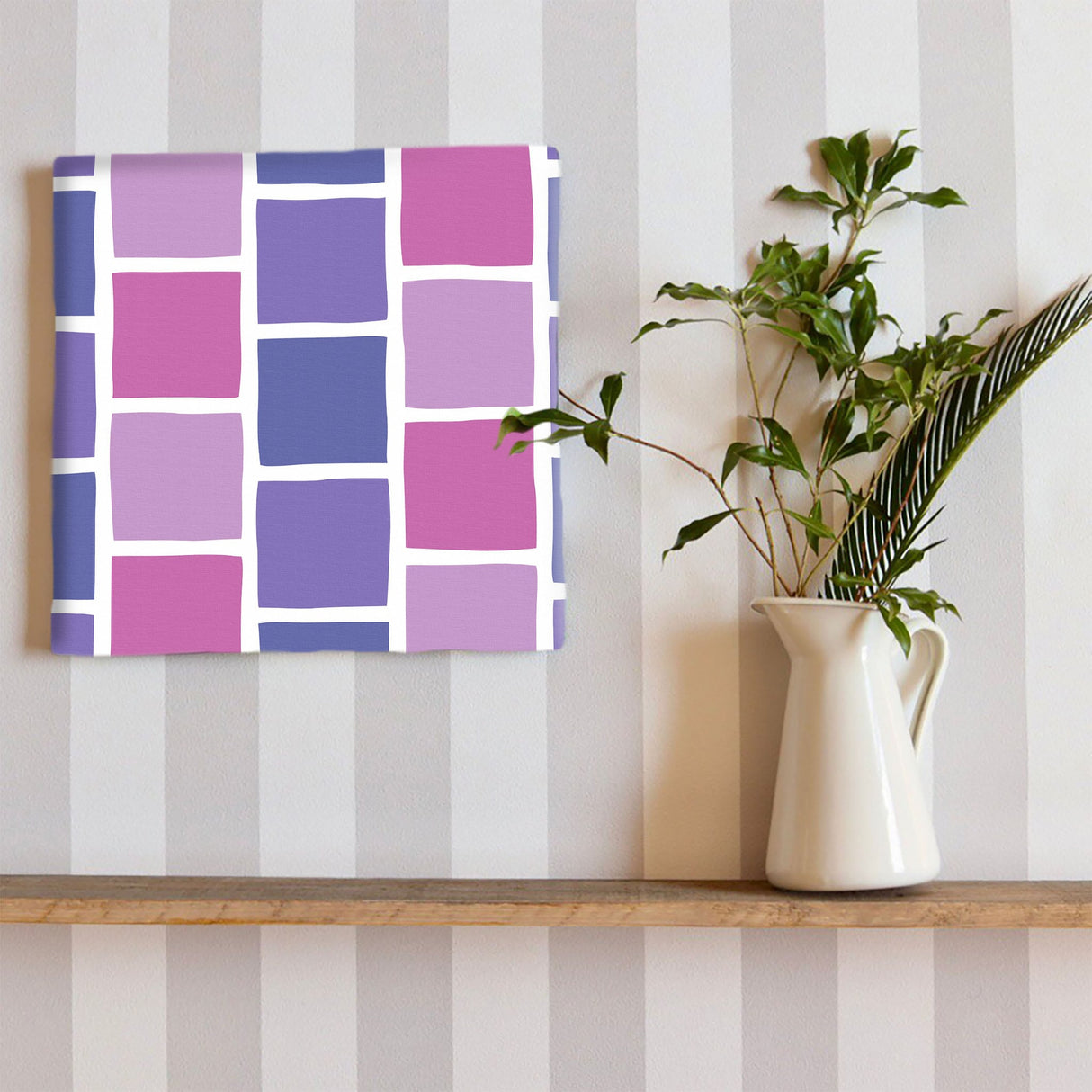 紫のタイルモチーフ・インテリア小物 インテリア 雑貨 pat-0117