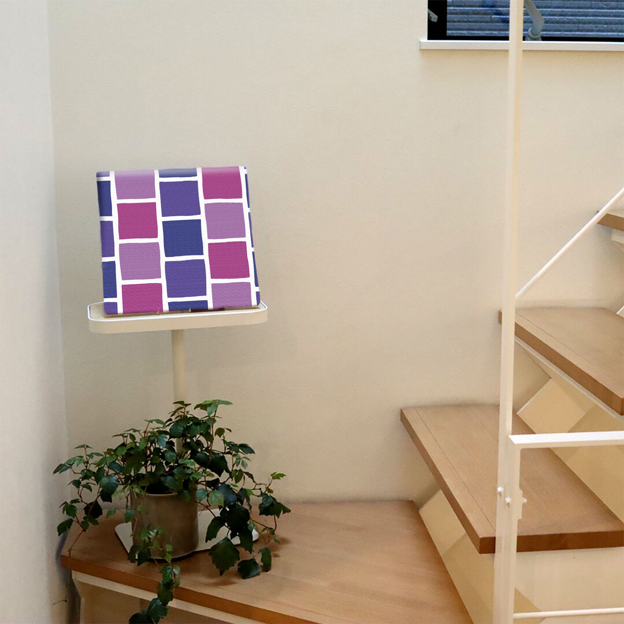 紫のタイルモチーフ・インテリア小物 インテリア 雑貨 pat-0117