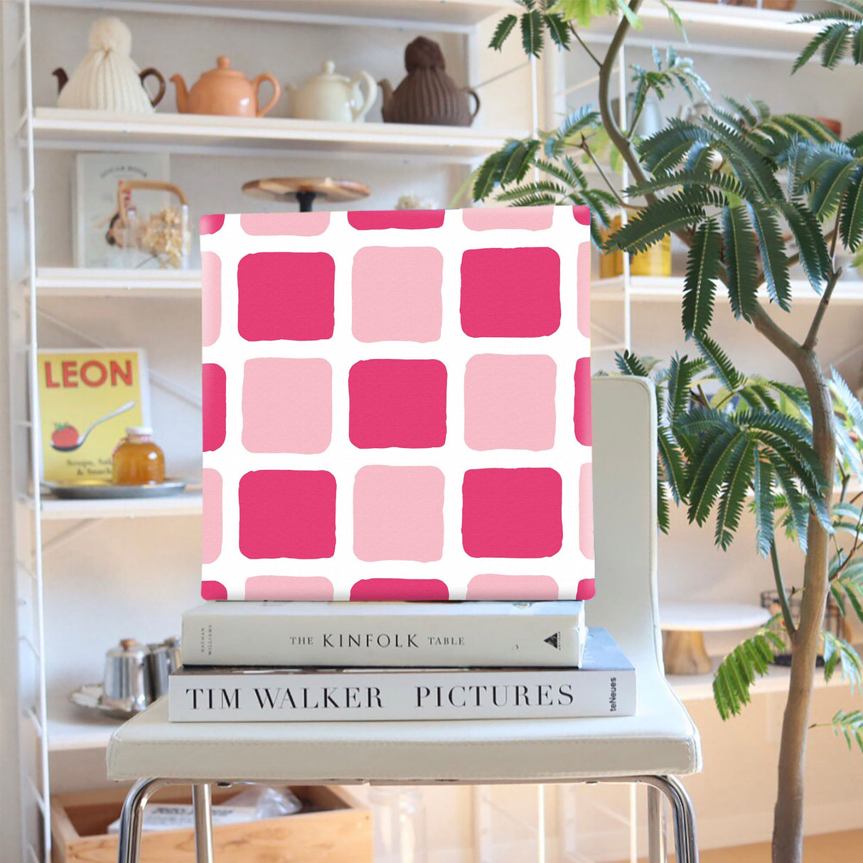 タイルモチーフのモダンなインテリア小物 ポスター アート pat-0122