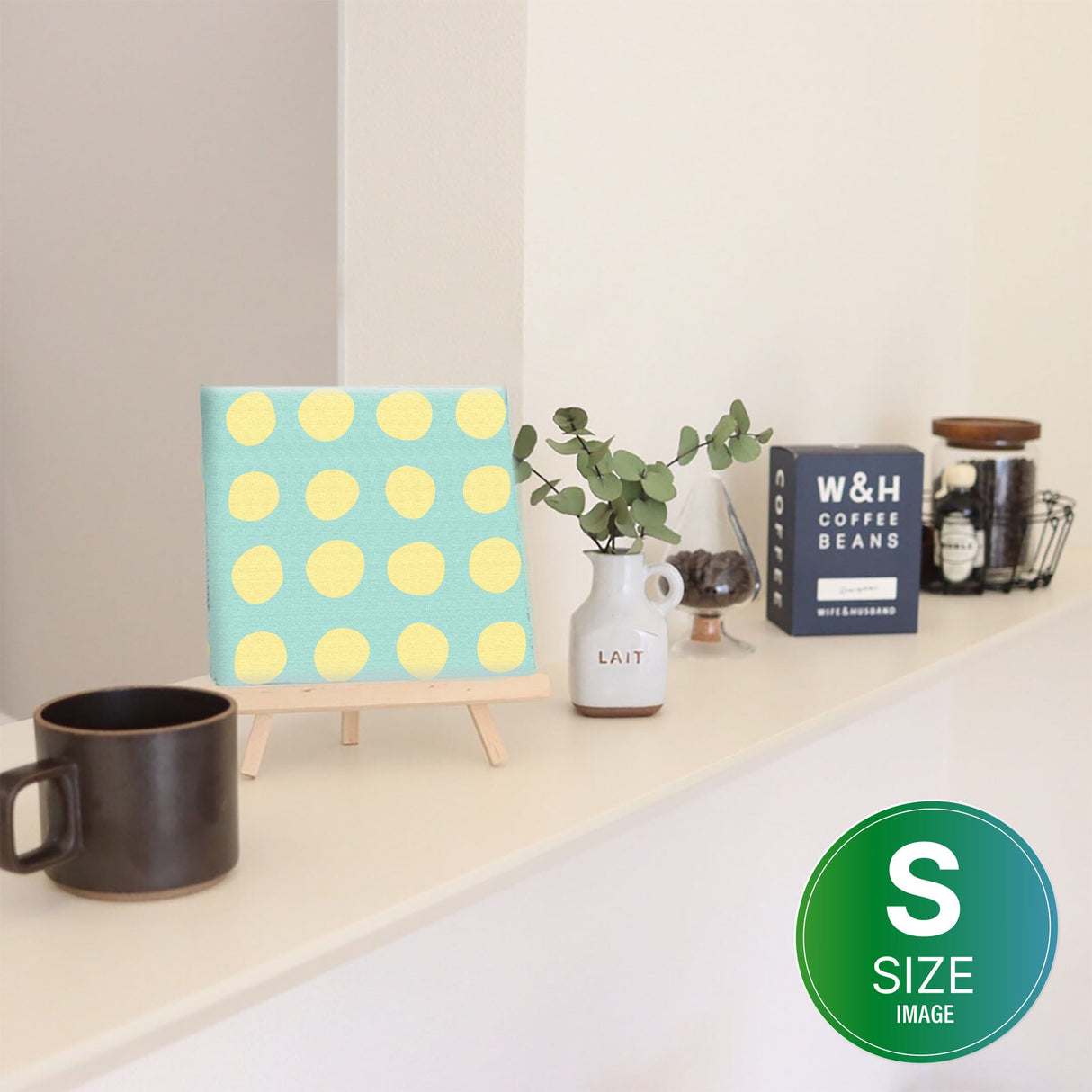 リビングにおすすめ、水玉のインテリア小物 一人暮らし インテリア pat-0129