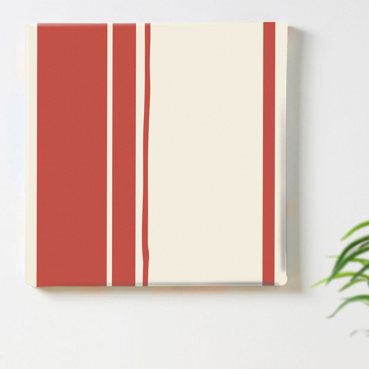 Perfect for the living room, striped fabric panel interior art pat-0141