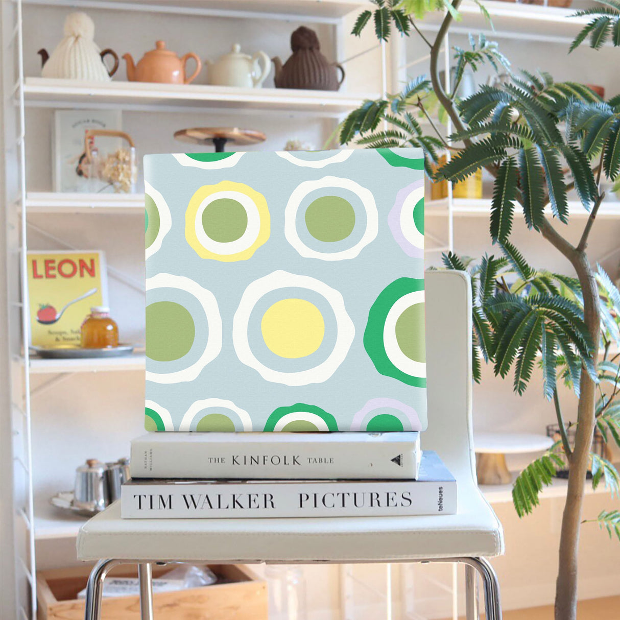 子供部屋にぴったり、水玉のファブリックパネル アート 雑貨 pat-0145