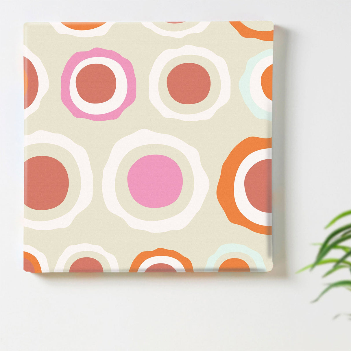 A polka dot fabric panel perfect for your entrance. Interior design for single living pat-0147