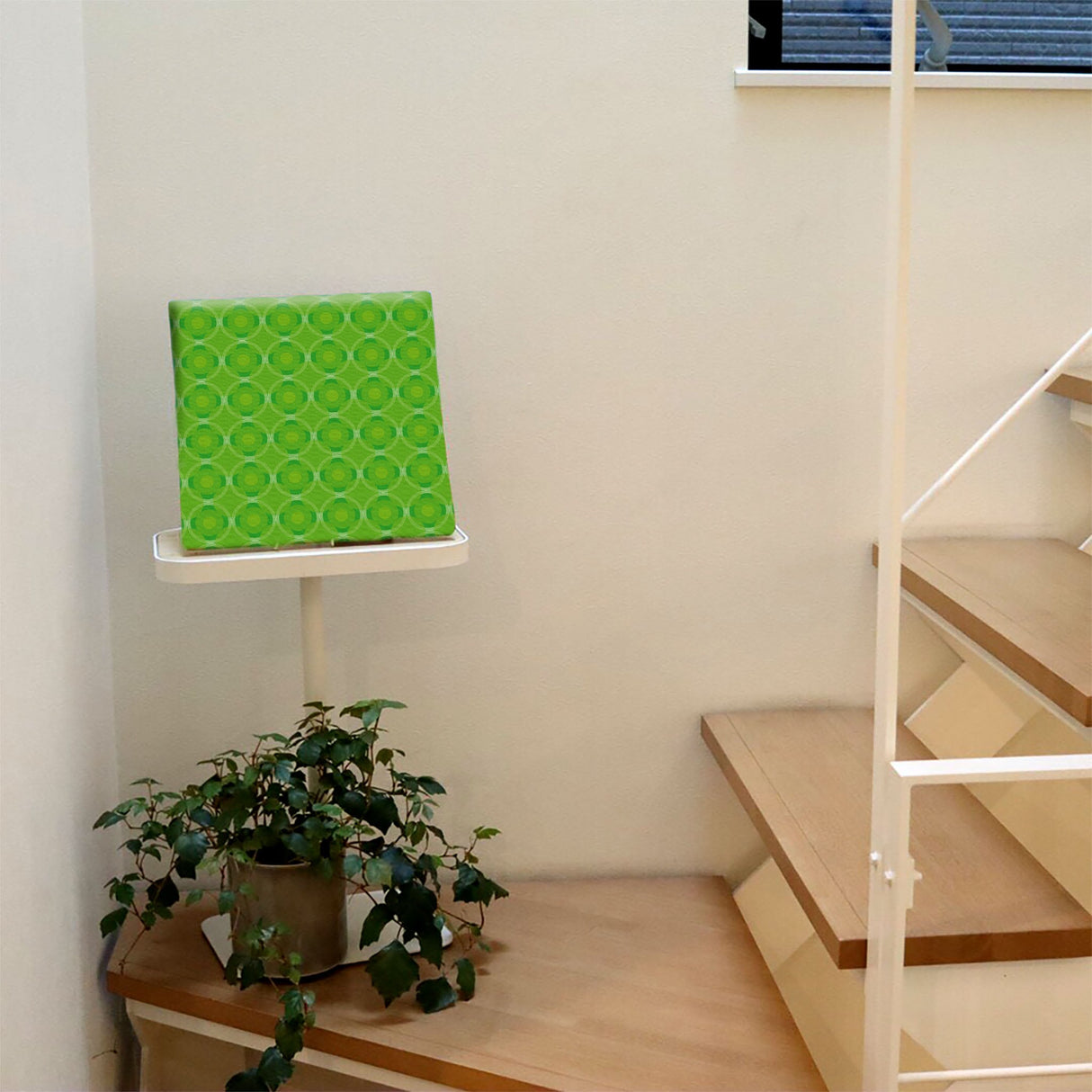 贈り物におすすめ、水玉水玉のファブリックパネル インテリア アート pat-0150