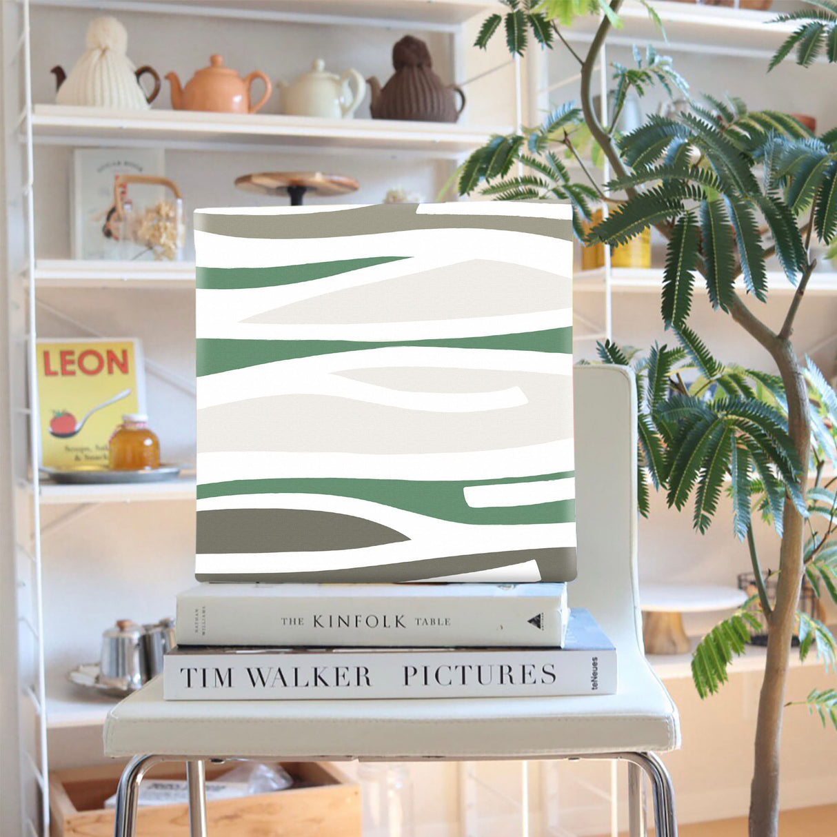 モダンなデザイン、黄緑のインテリア小物 一人暮らし インテリア pat-0156