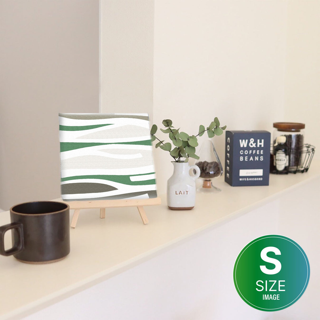 モダンなデザイン、黄緑のインテリア小物 一人暮らし インテリア pat-0156