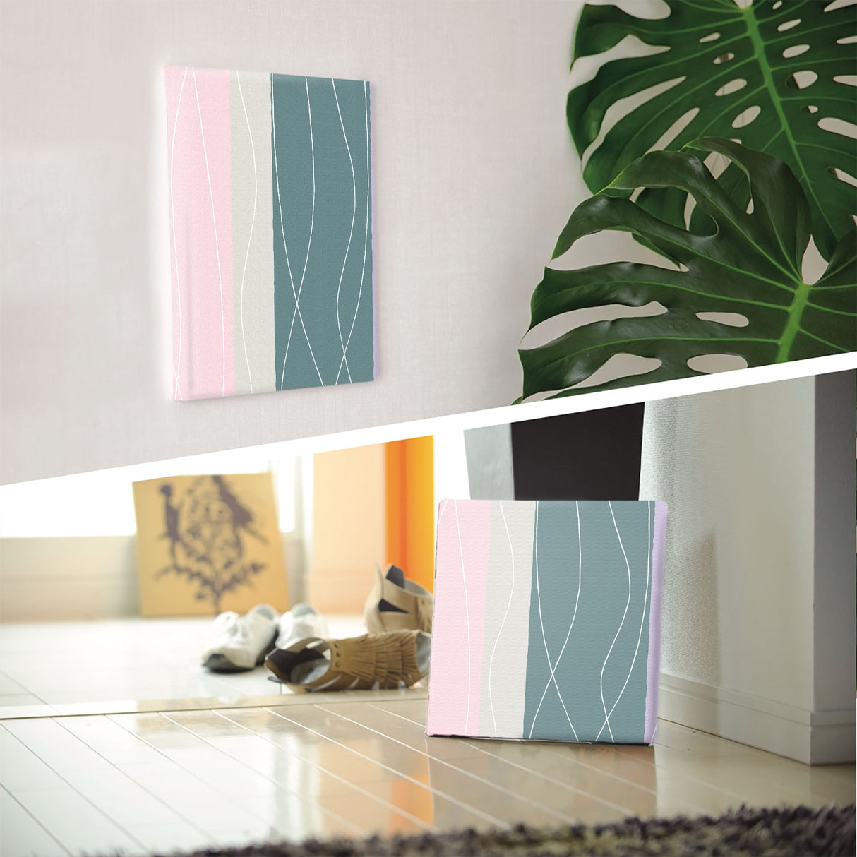 モダンなストライプ柄インテリア小物 一人暮らし インテリア pat-0165