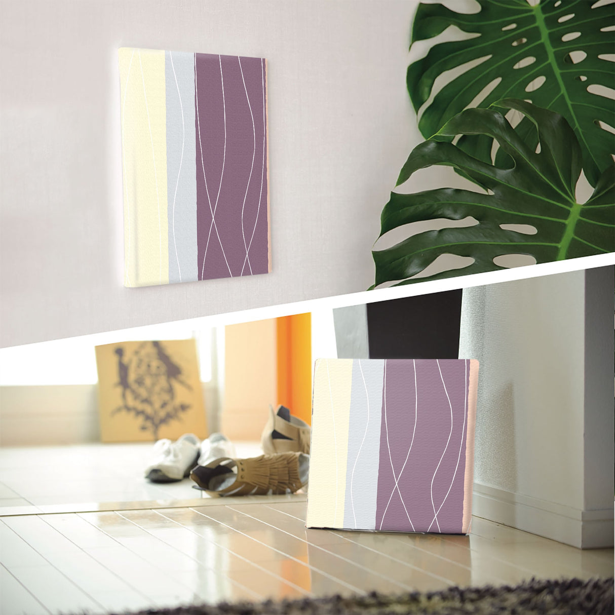 シックなストライプ柄インテリア小物 ポスター アート pat-0167