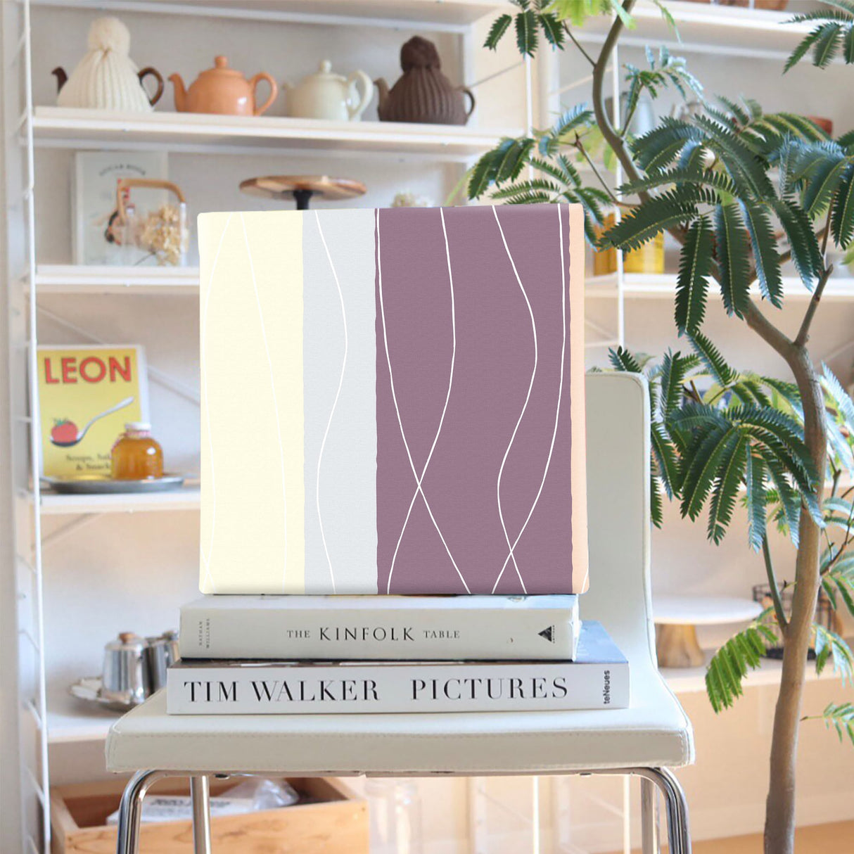 シックなストライプ柄インテリア小物 ポスター アート pat-0167