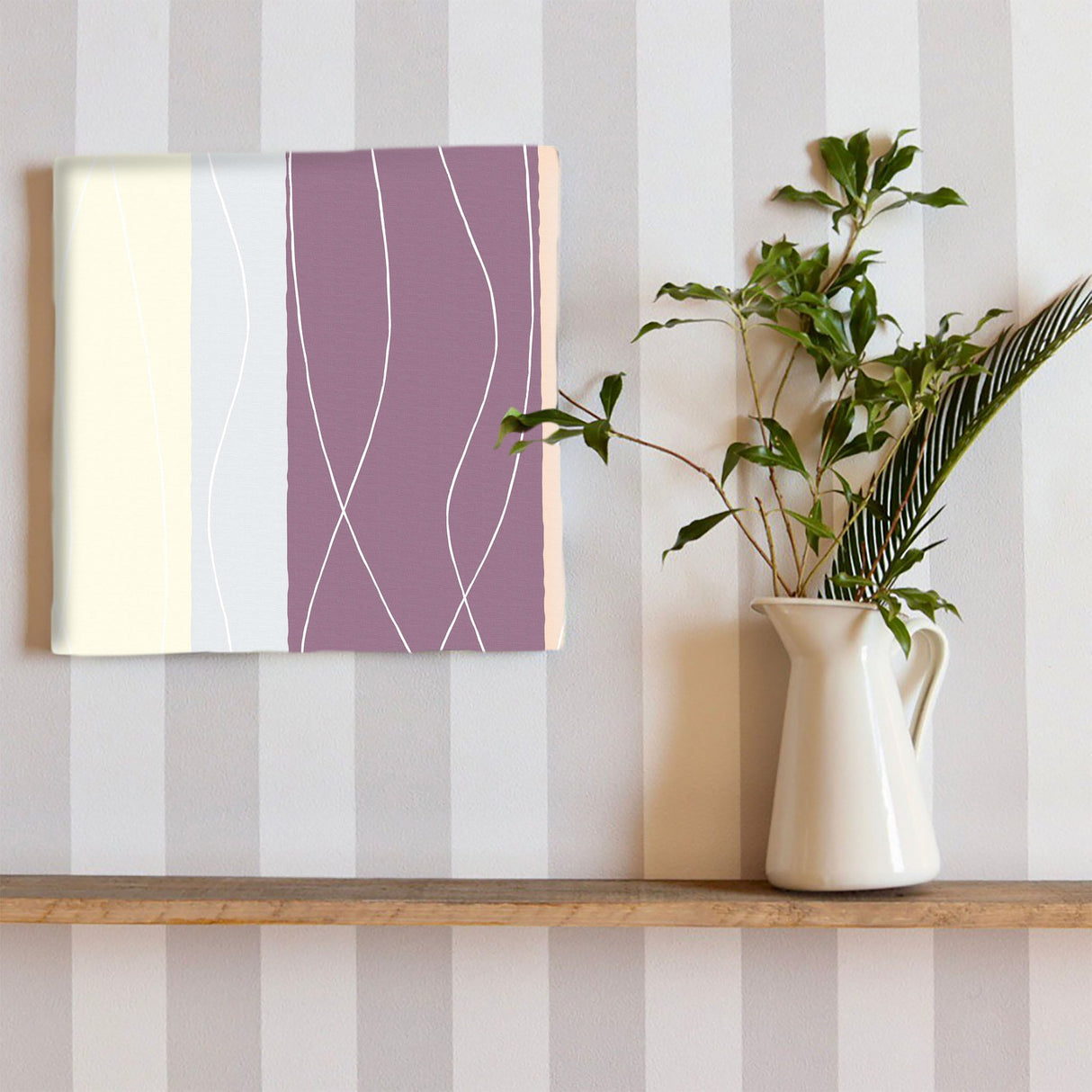 シックなストライプ柄インテリア小物 ポスター アート pat-0167
