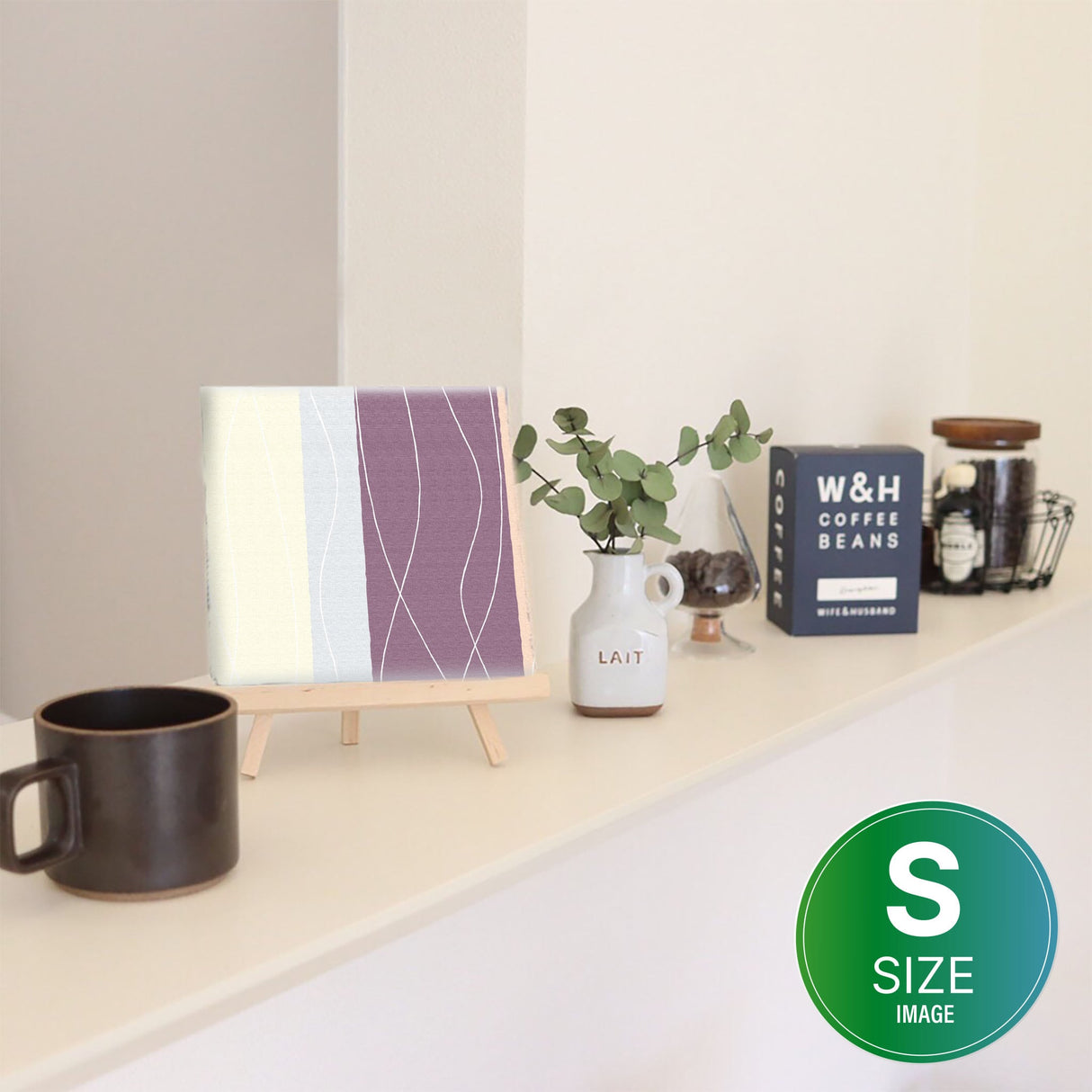 シックなストライプ柄インテリア小物 ポスター アート pat-0167