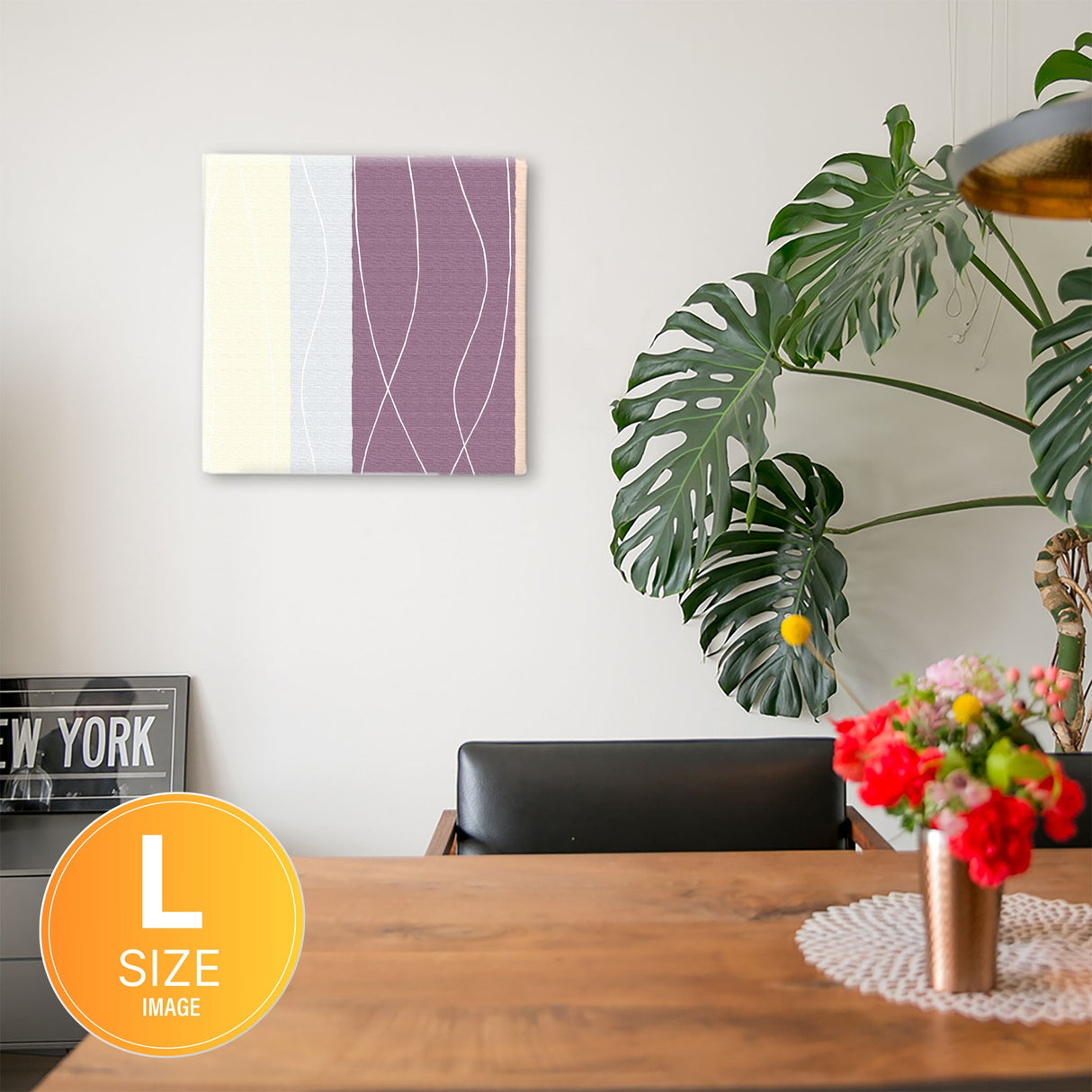 シックなストライプ柄インテリア小物 ポスター アート pat-0167