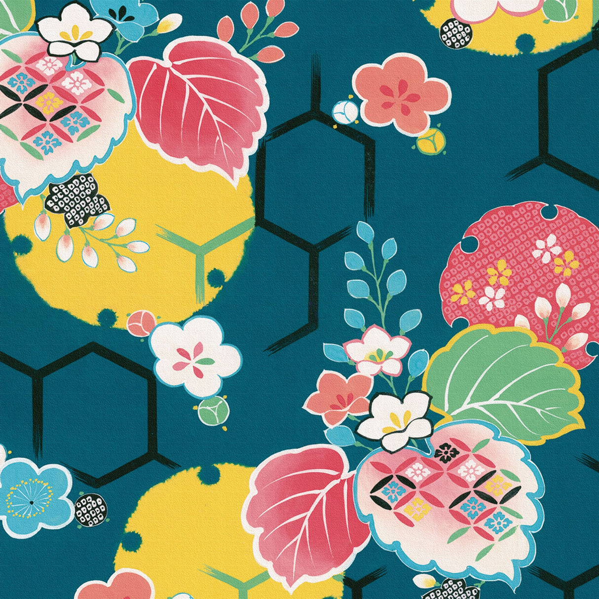 伝統模様の壁掛けインテリア 写真 壁掛け pat-0171