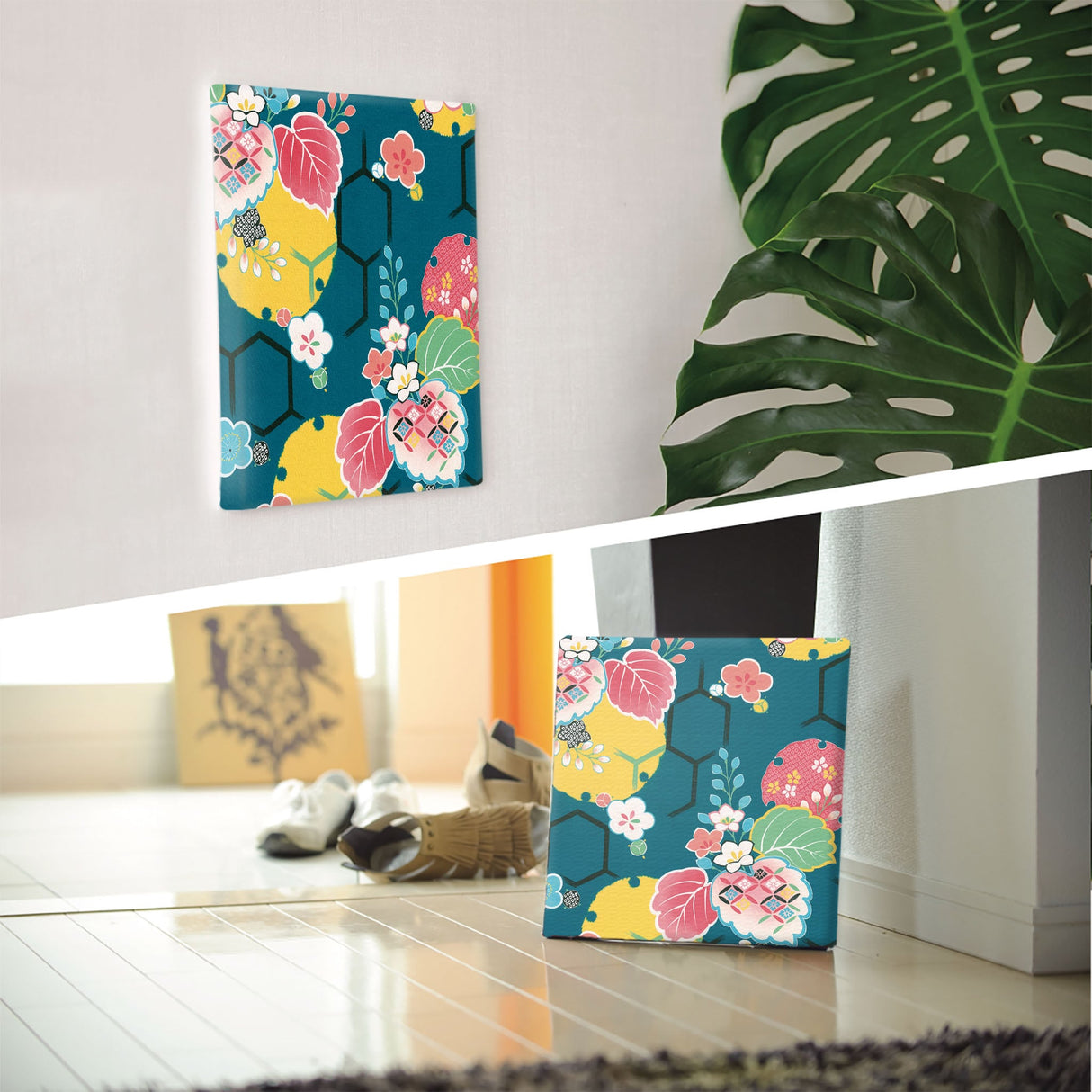 伝統模様の壁掛けインテリア 写真 壁掛け pat-0171