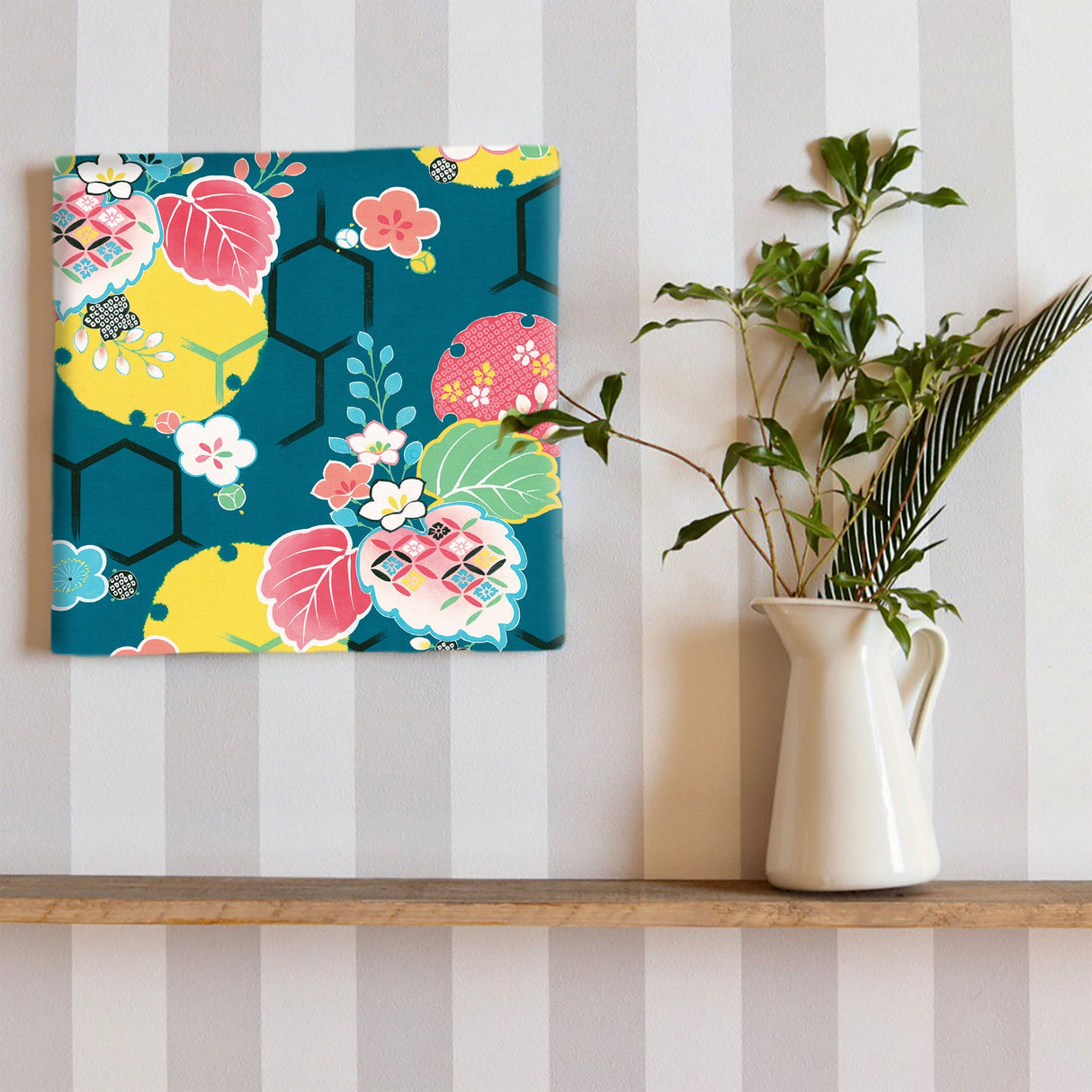 伝統模様の壁掛けインテリア 写真 壁掛け pat-0171