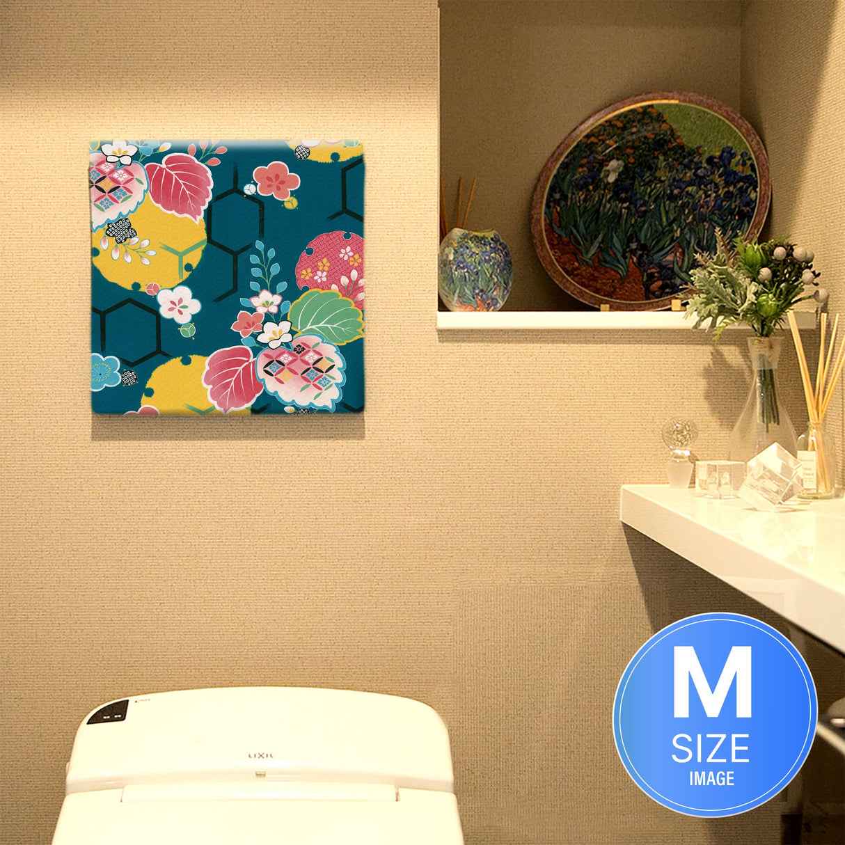 伝統模様の壁掛けインテリア 写真 壁掛け pat-0171