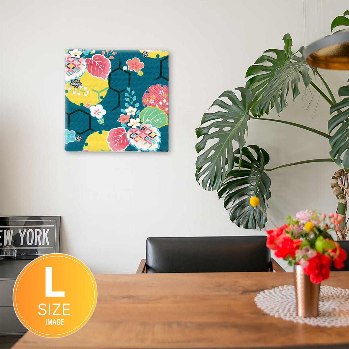 伝統模様の壁掛けインテリア 写真 壁掛け pat-0171