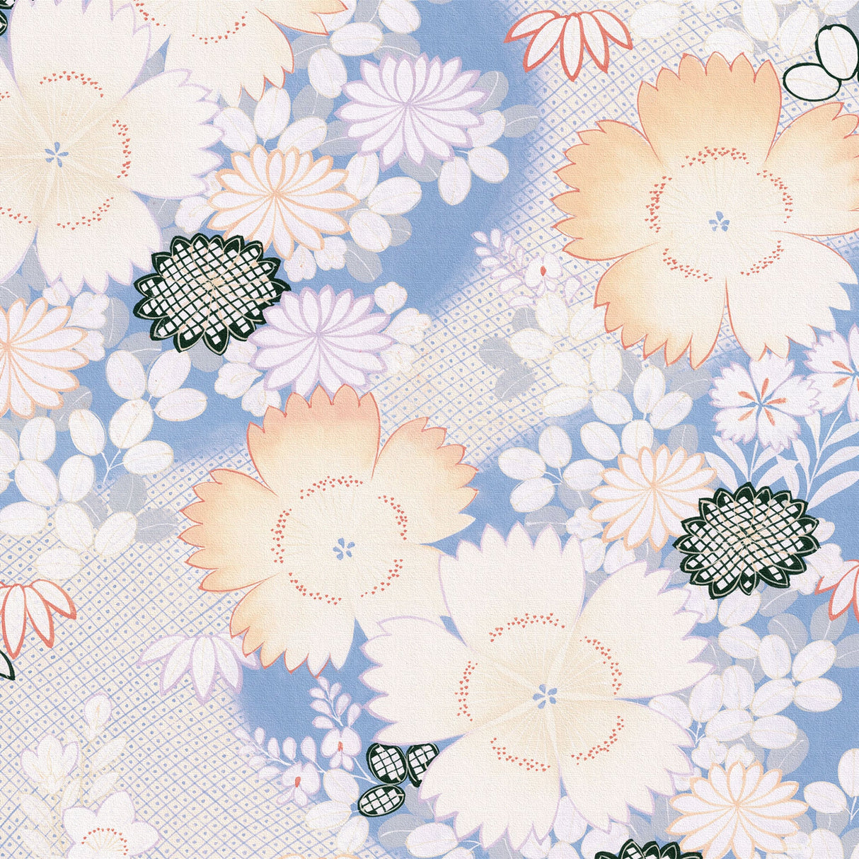 着物柄のインテリア小物 壁掛け アート pat-0174