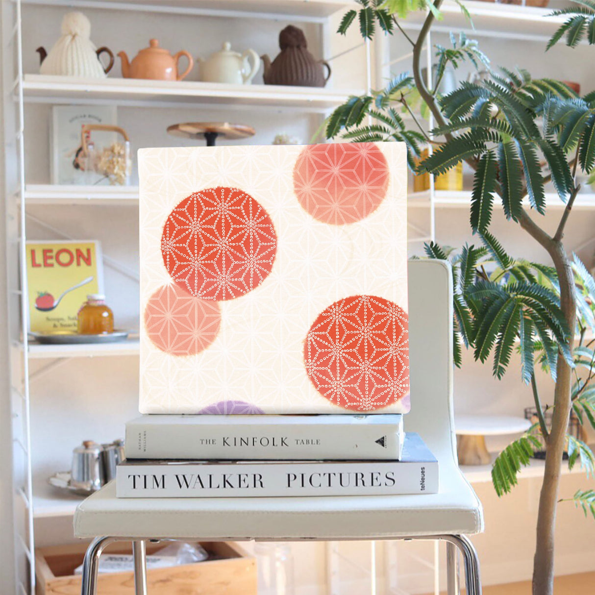 Kimono pattern wall hanging interior photo art pat-0179