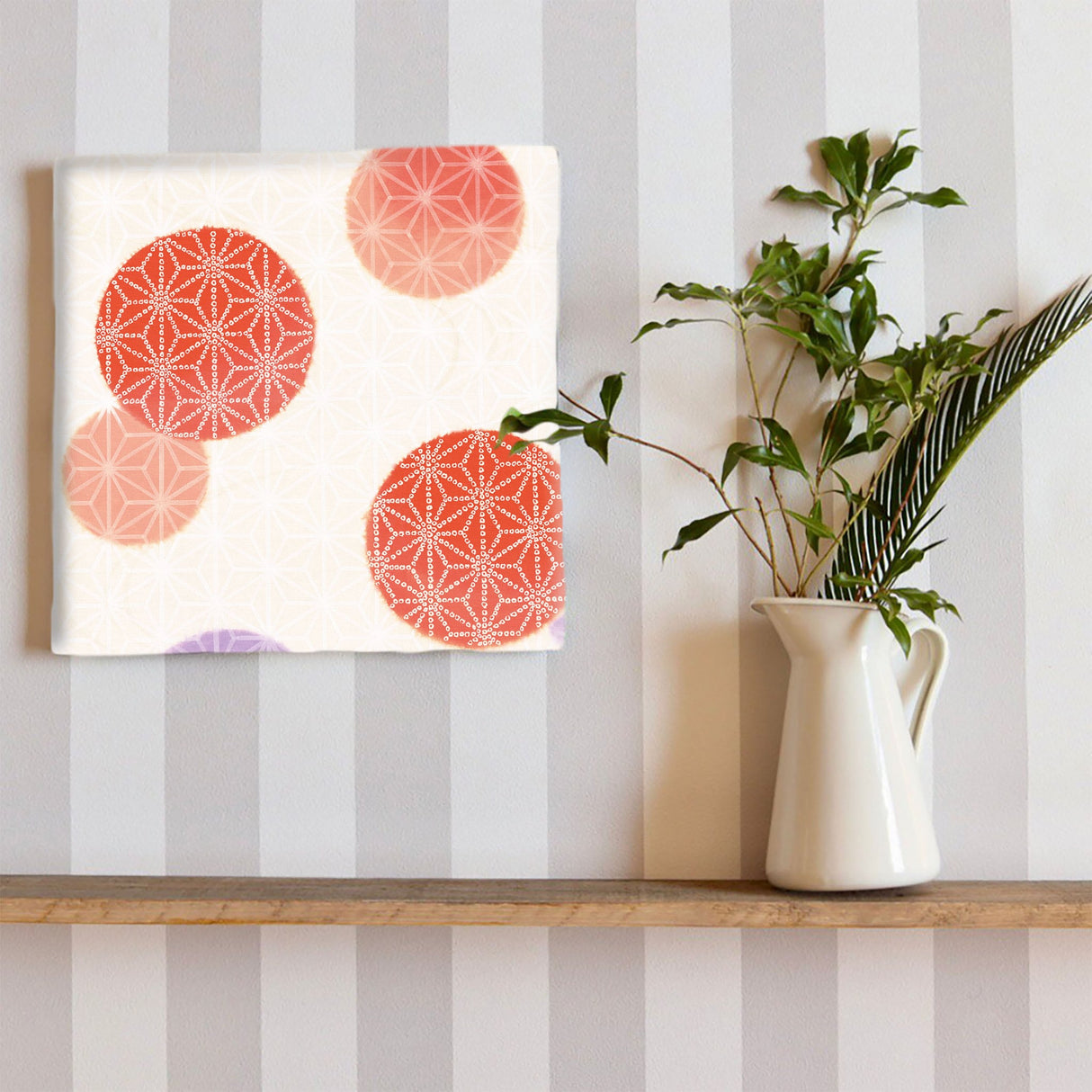 Kimono pattern wall hanging interior photo art pat-0179