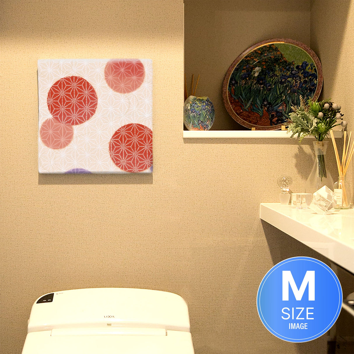 Kimono pattern wall hanging interior photo art pat-0179