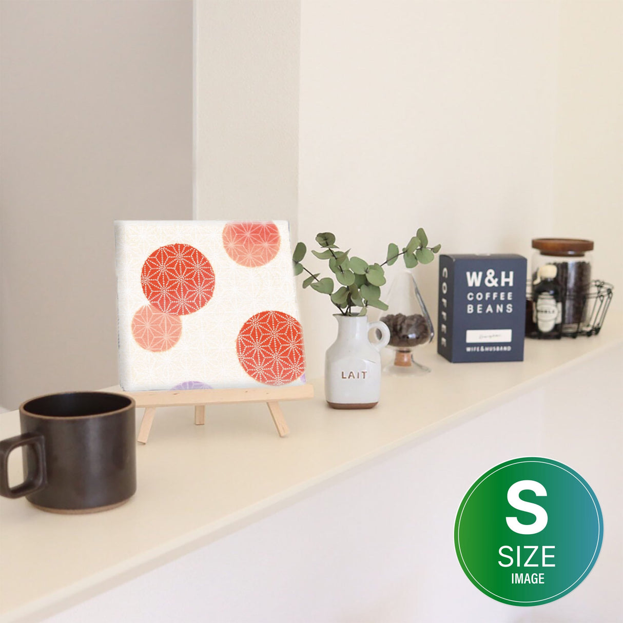 Kimono pattern wall hanging interior photo art pat-0179