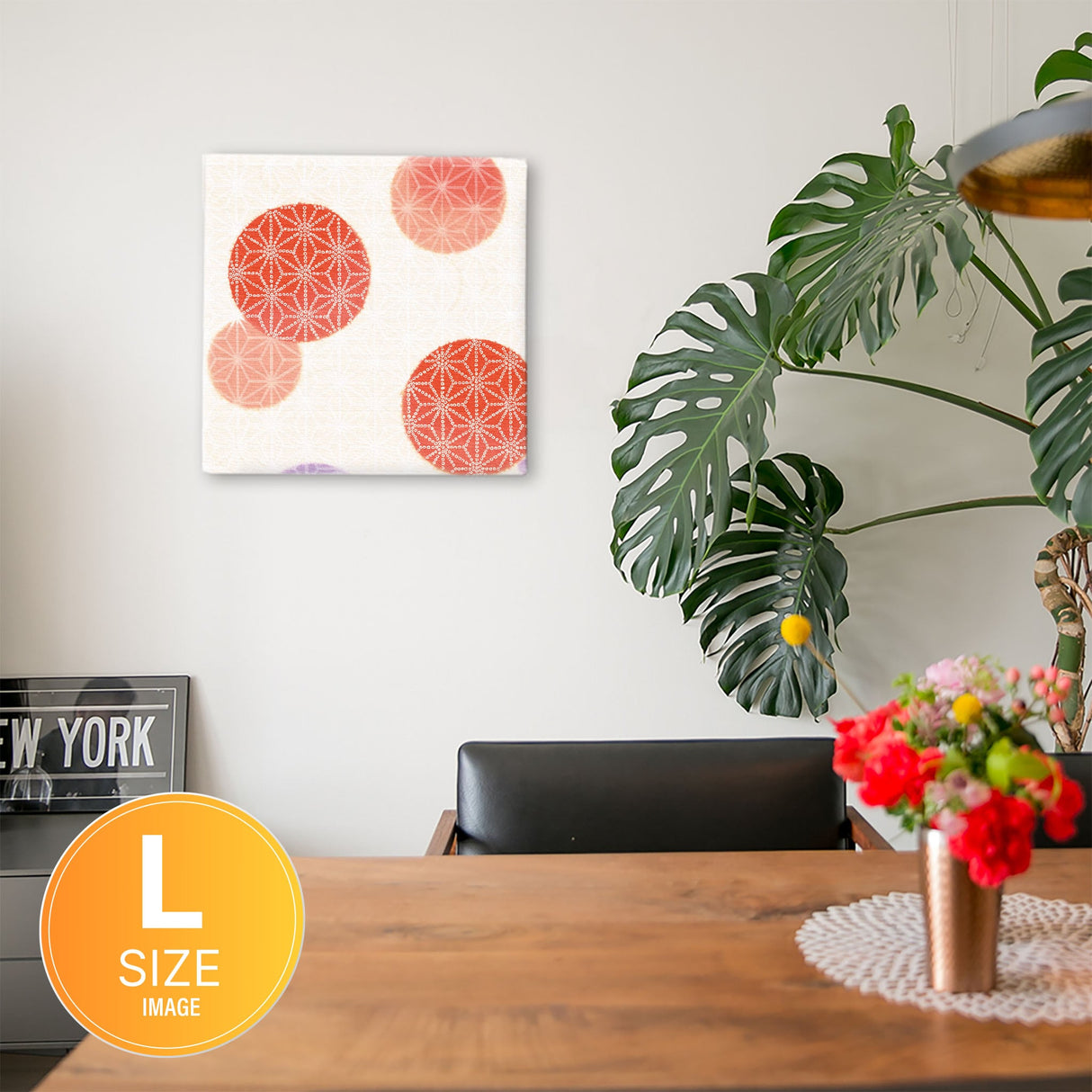 Kimono pattern wall hanging interior photo art pat-0179