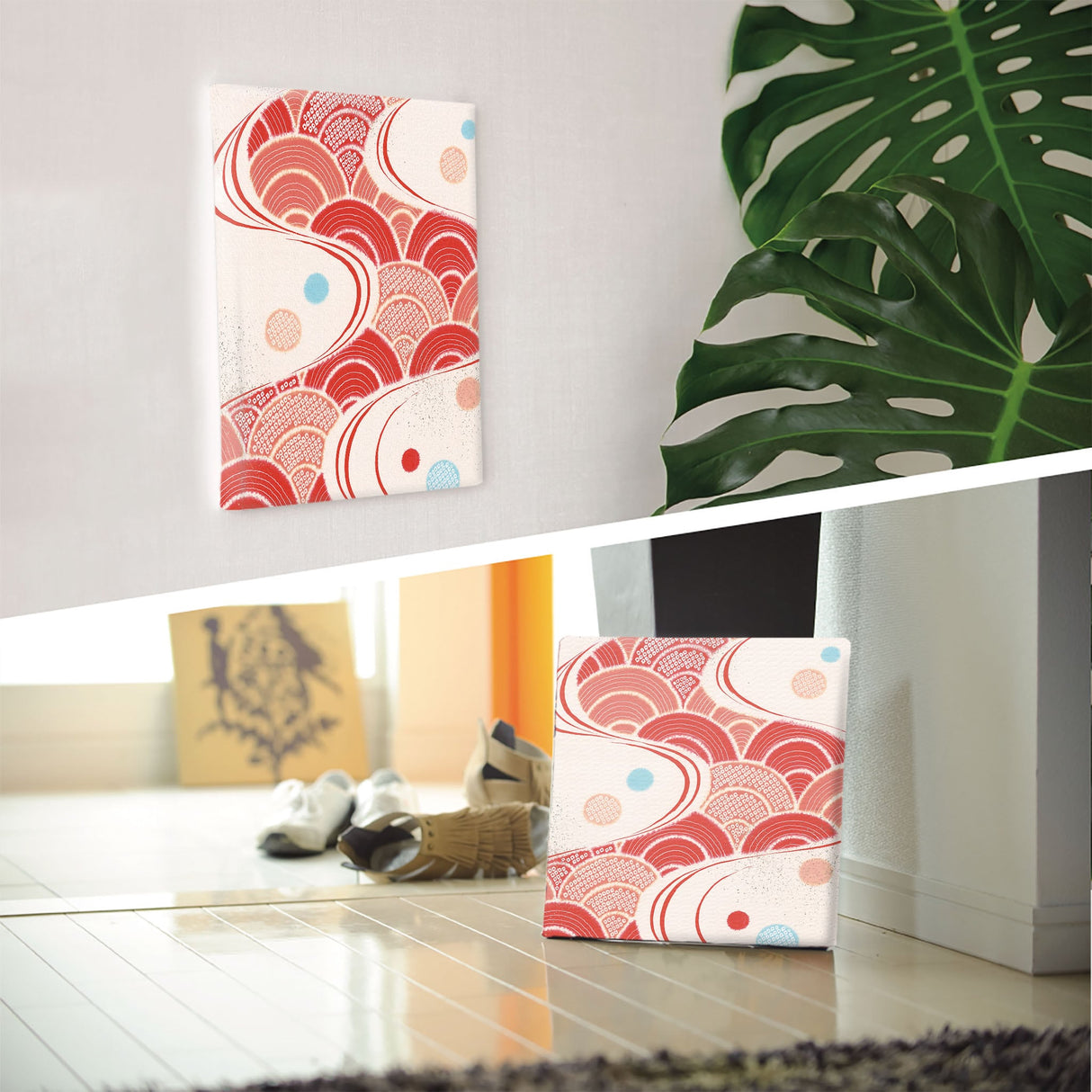 ジャパンモダンのファブリックパネル 写真 壁掛け pat-0180