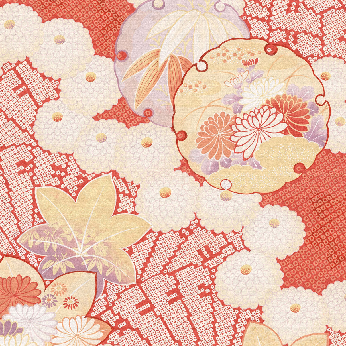 和柄の壁掛けインテリア 壁掛け アート pat-0183