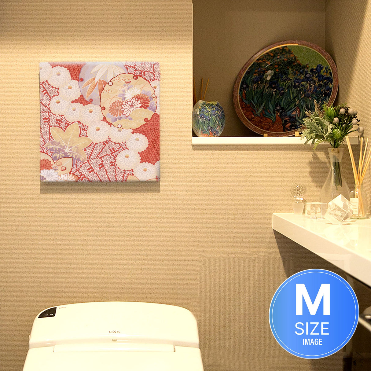 和柄の壁掛けインテリア 壁掛け アート pat-0183