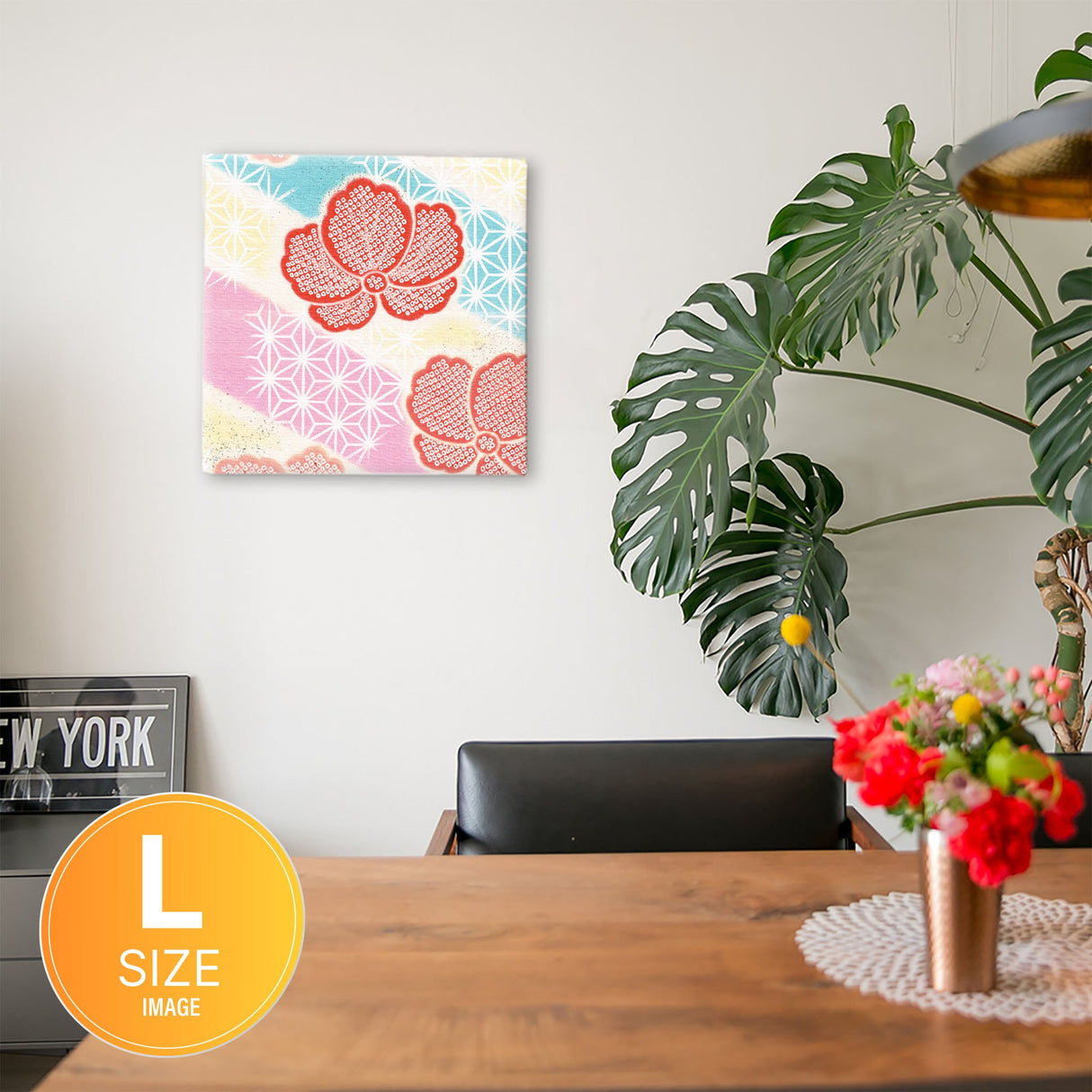 伝統模様のインテリア小物 ポスター アート pat-0186