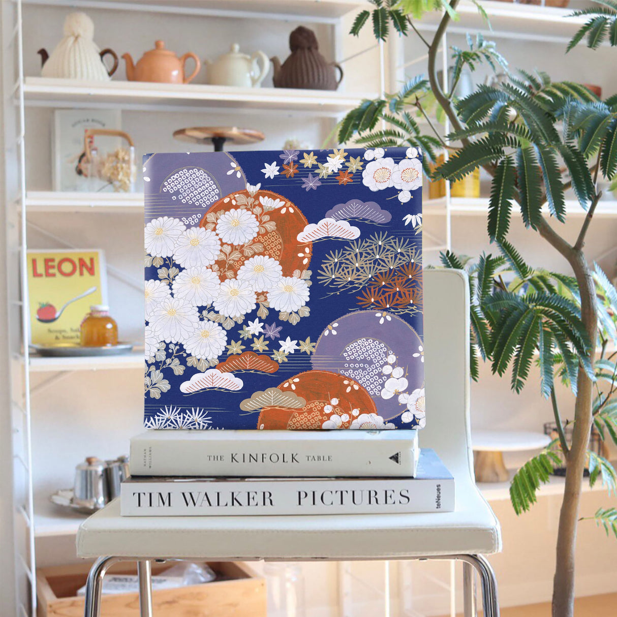 和柄のファブリックパネル 写真 アート pat-0188