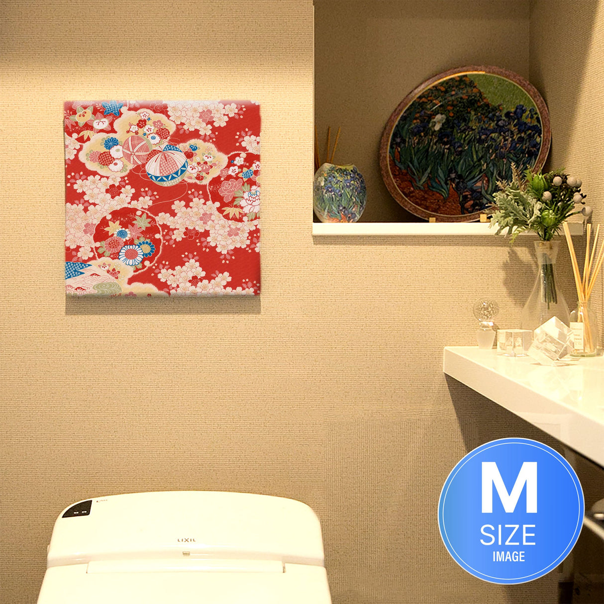 着物柄のアートパネル 写真 壁掛け pat-0189