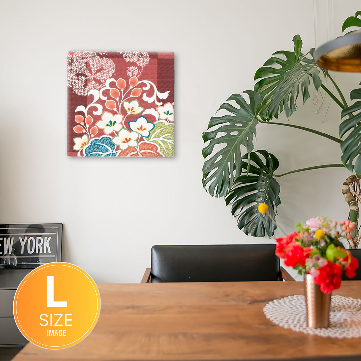 和柄のアートパネル 一人暮らし インテリア pat-0193