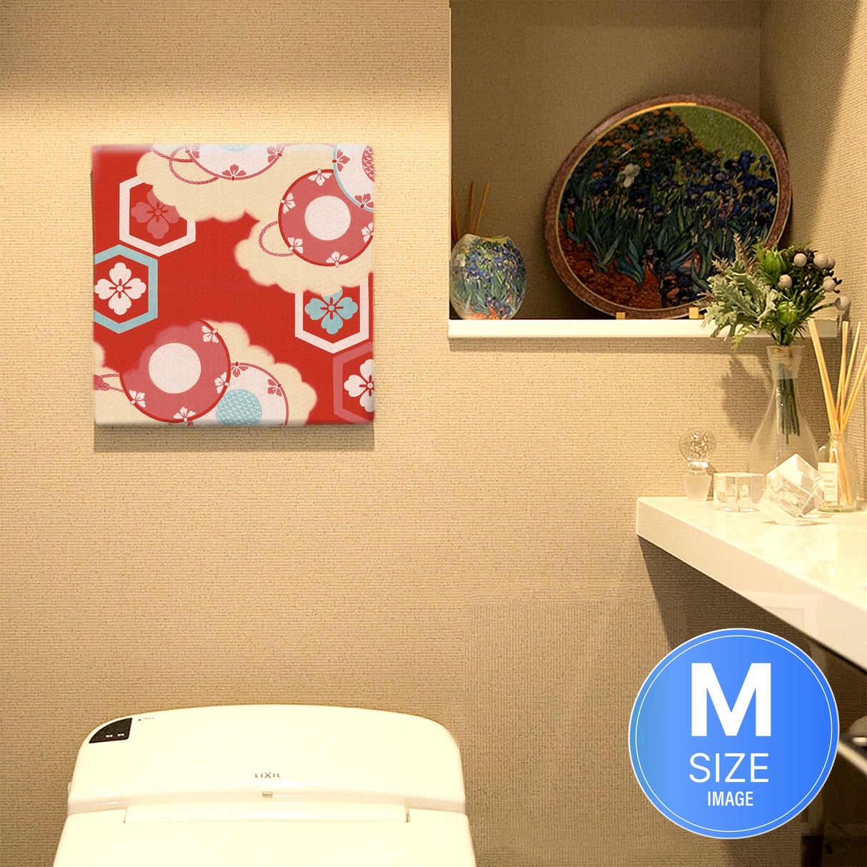 伝統模様のファブリックパネル インテリア アート pat-0196