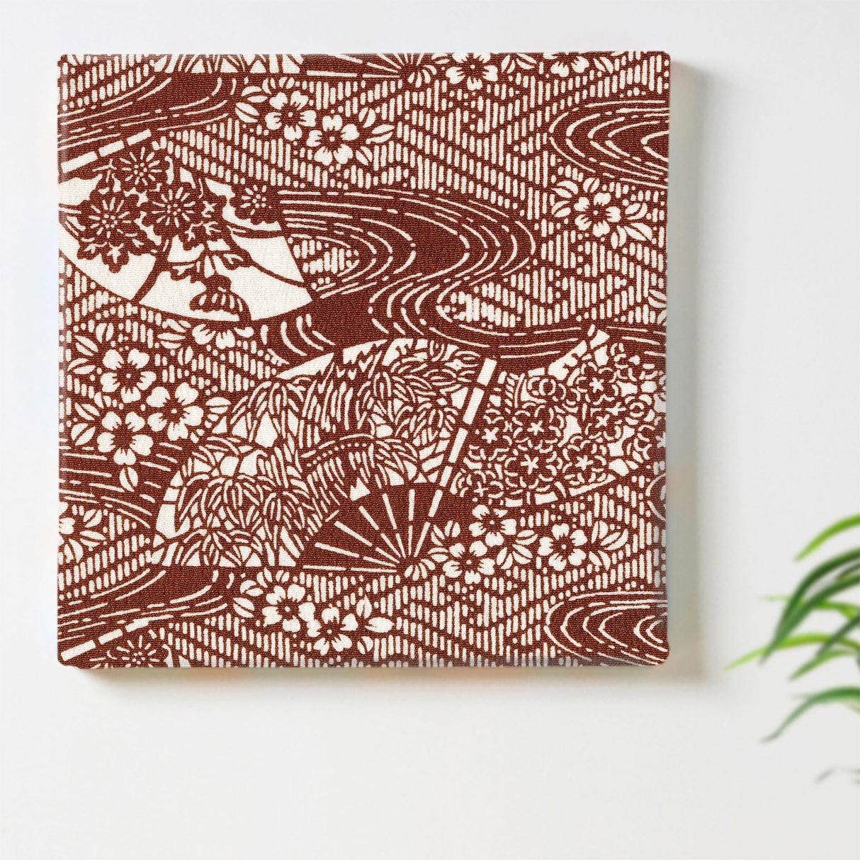 和柄のファブリックパネル インテリア 雑貨 pat-0208