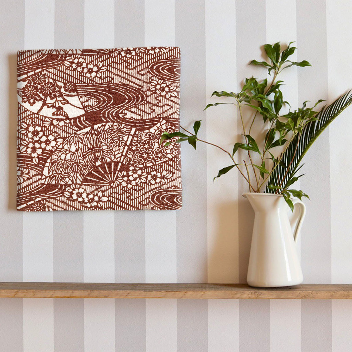 和柄のファブリックパネル インテリア 雑貨 pat-0208