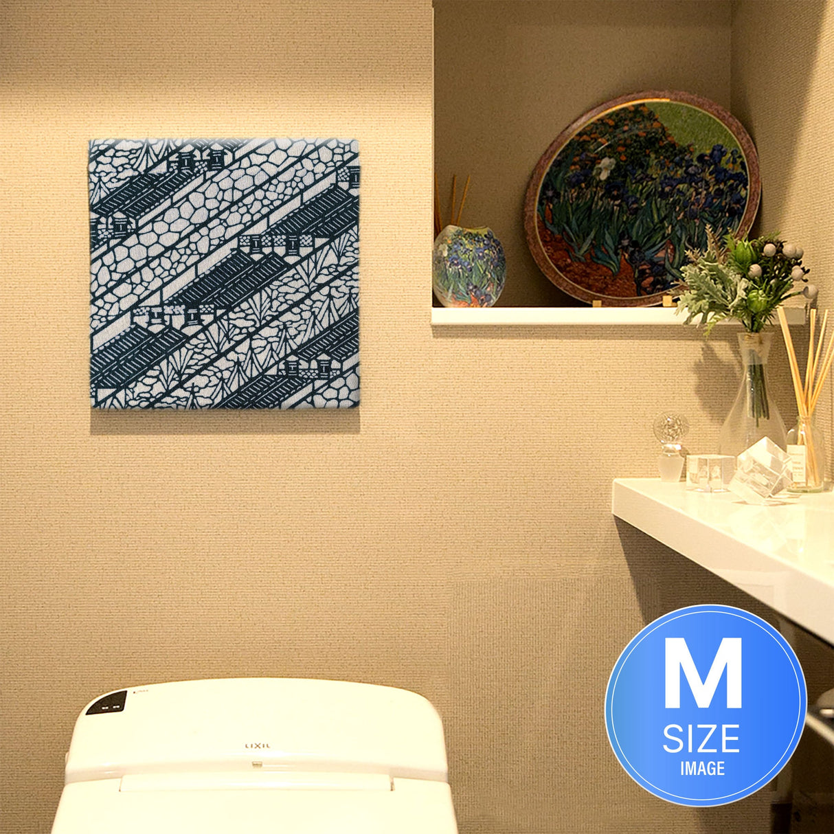 伝統和柄のファブリックパネル ウォールデコ インテリア pat-0212