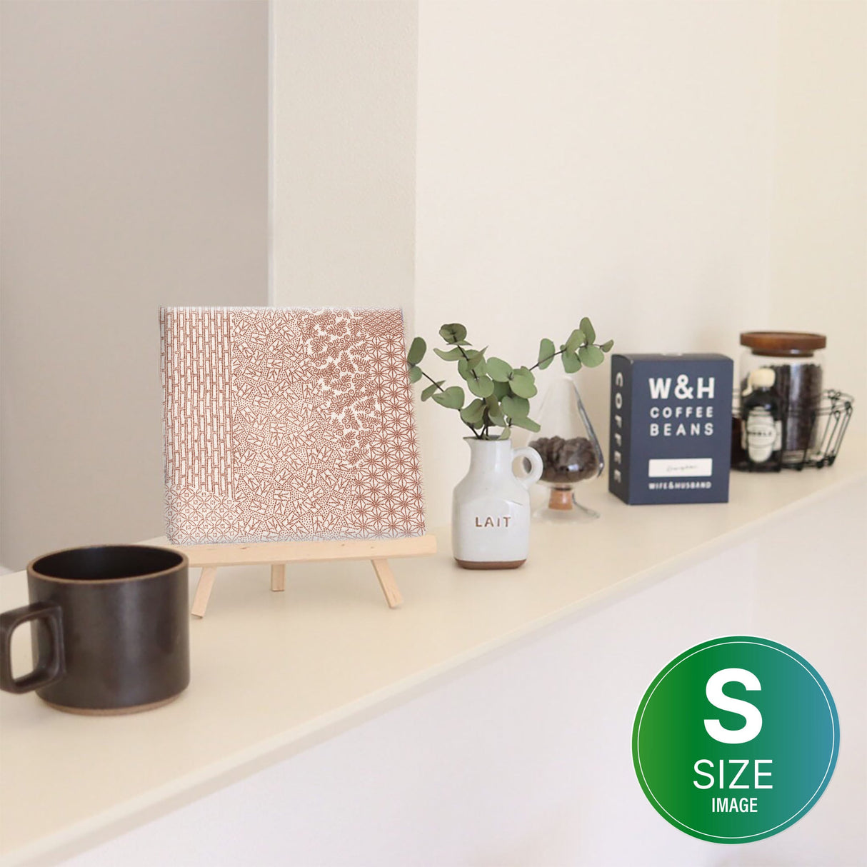 ジャパンモダンの壁掛けインテリア 写真 アート pat-0215