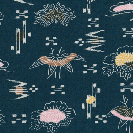 着物柄のファブリックパネル 写真 アート pat-0224