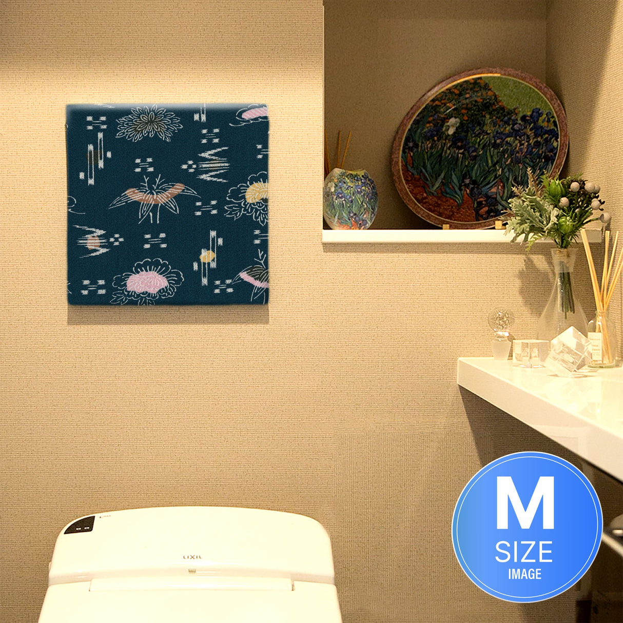 着物柄のファブリックパネル 写真 アート pat-0224