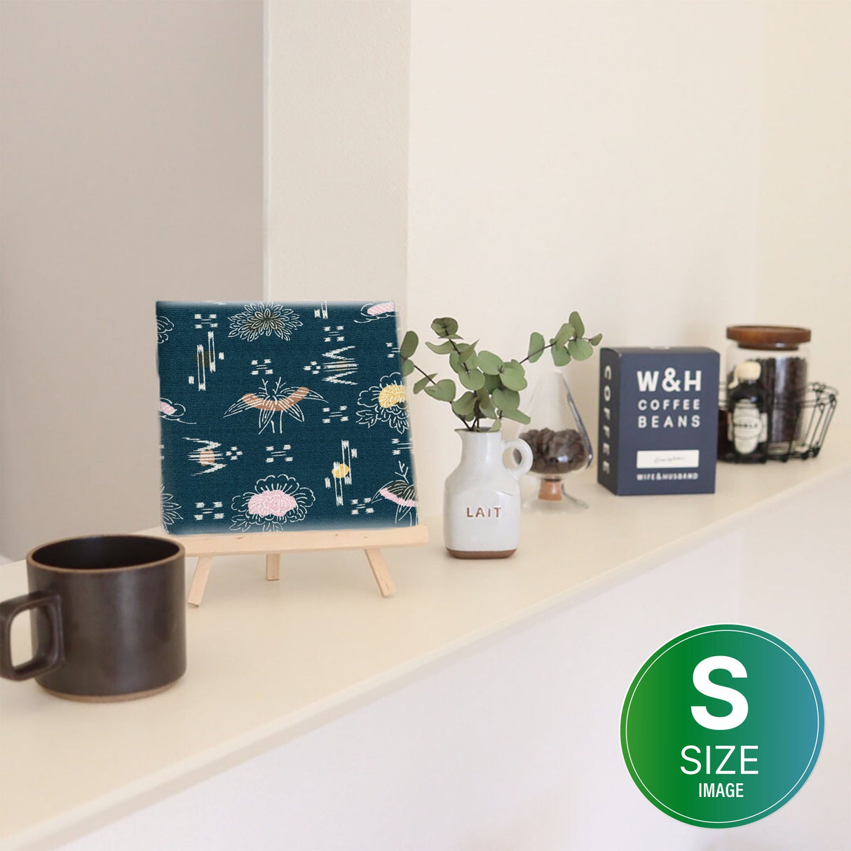 着物柄のファブリックパネル 写真 アート pat-0224