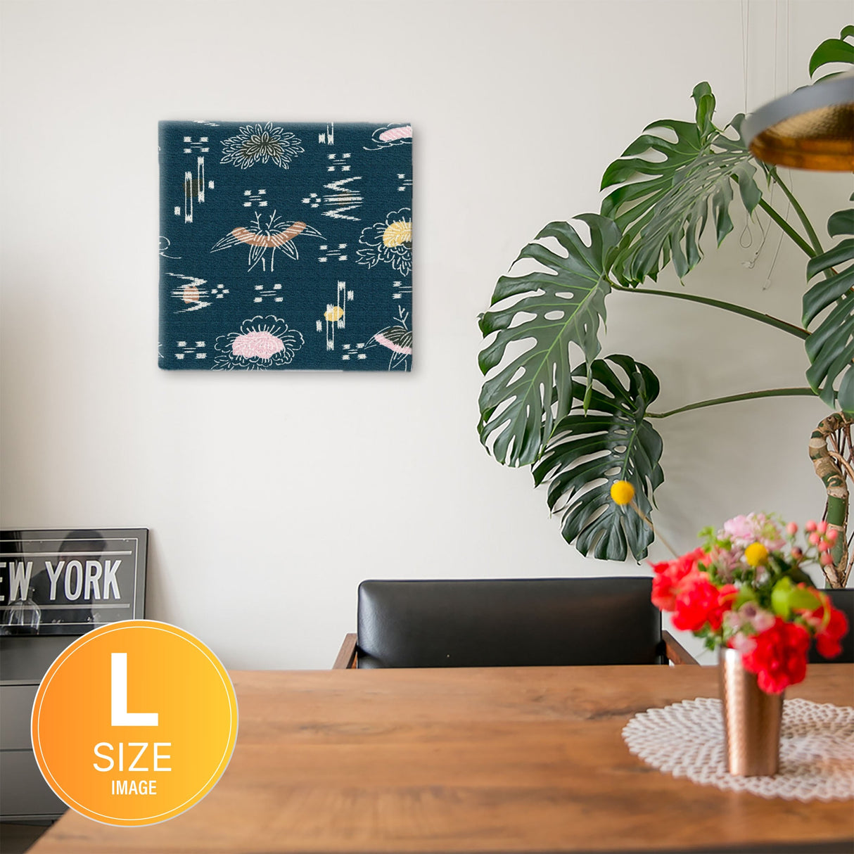 着物柄のファブリックパネル 写真 アート pat-0224