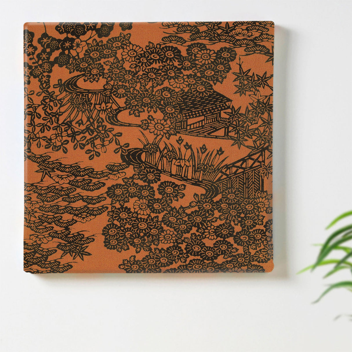 和柄のファブリックパネル 壁掛け アート pat-0228