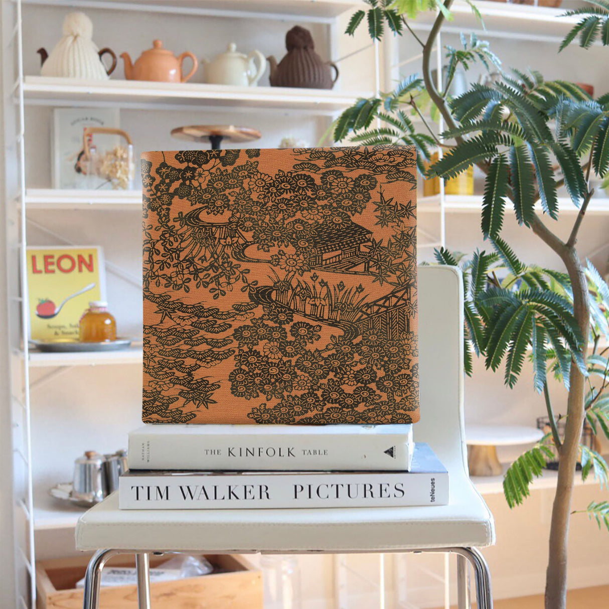 和柄のファブリックパネル 壁掛け アート pat-0228