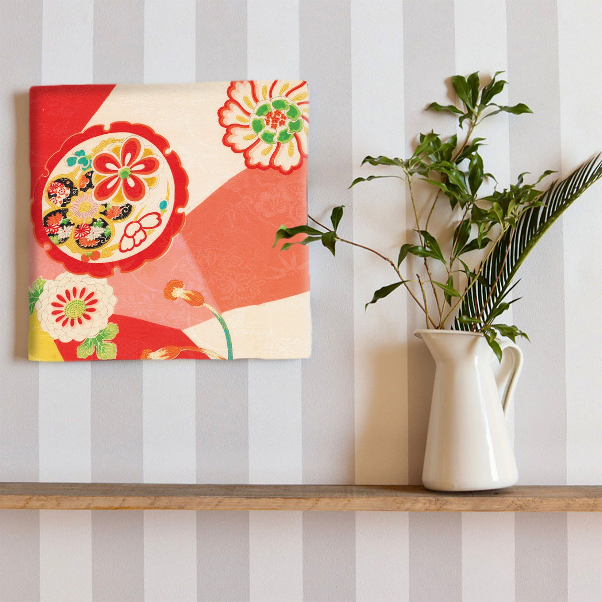 着物柄のインテリア小物 写真 壁掛け pat-0234