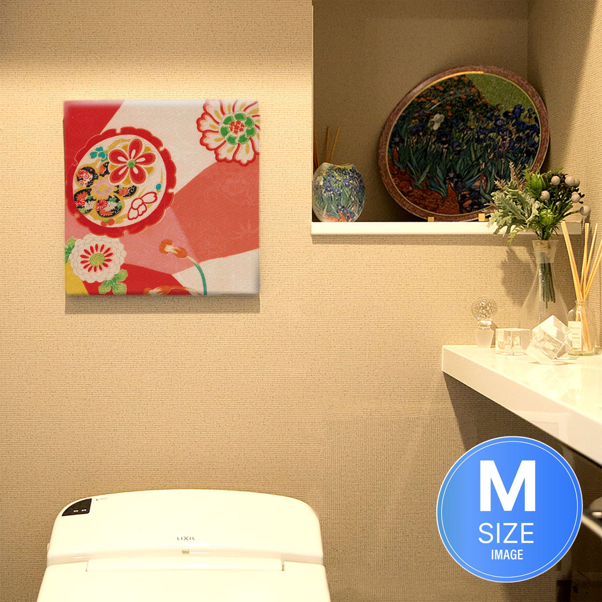 着物柄のインテリア小物 写真 壁掛け pat-0234