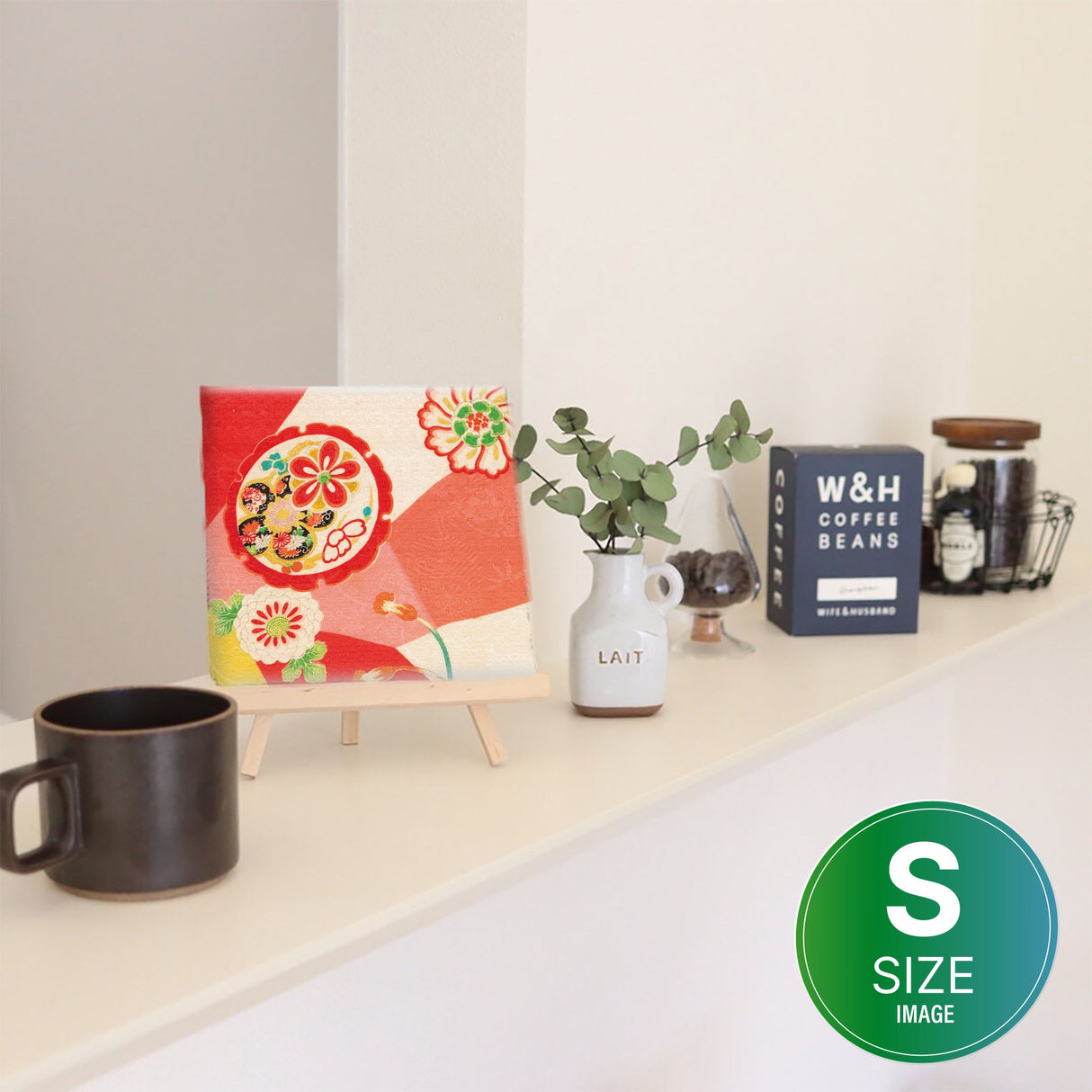 着物柄のインテリア小物 写真 壁掛け pat-0234