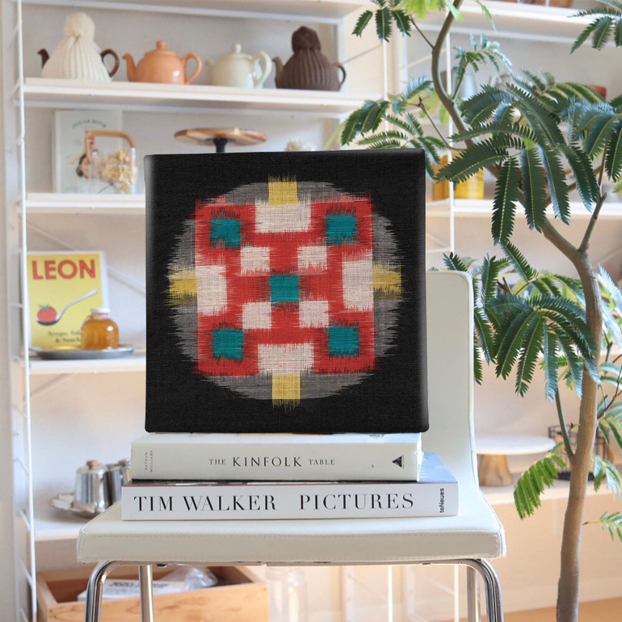 和柄のファブリックパネル ウォールデコ インテリア pat-0248