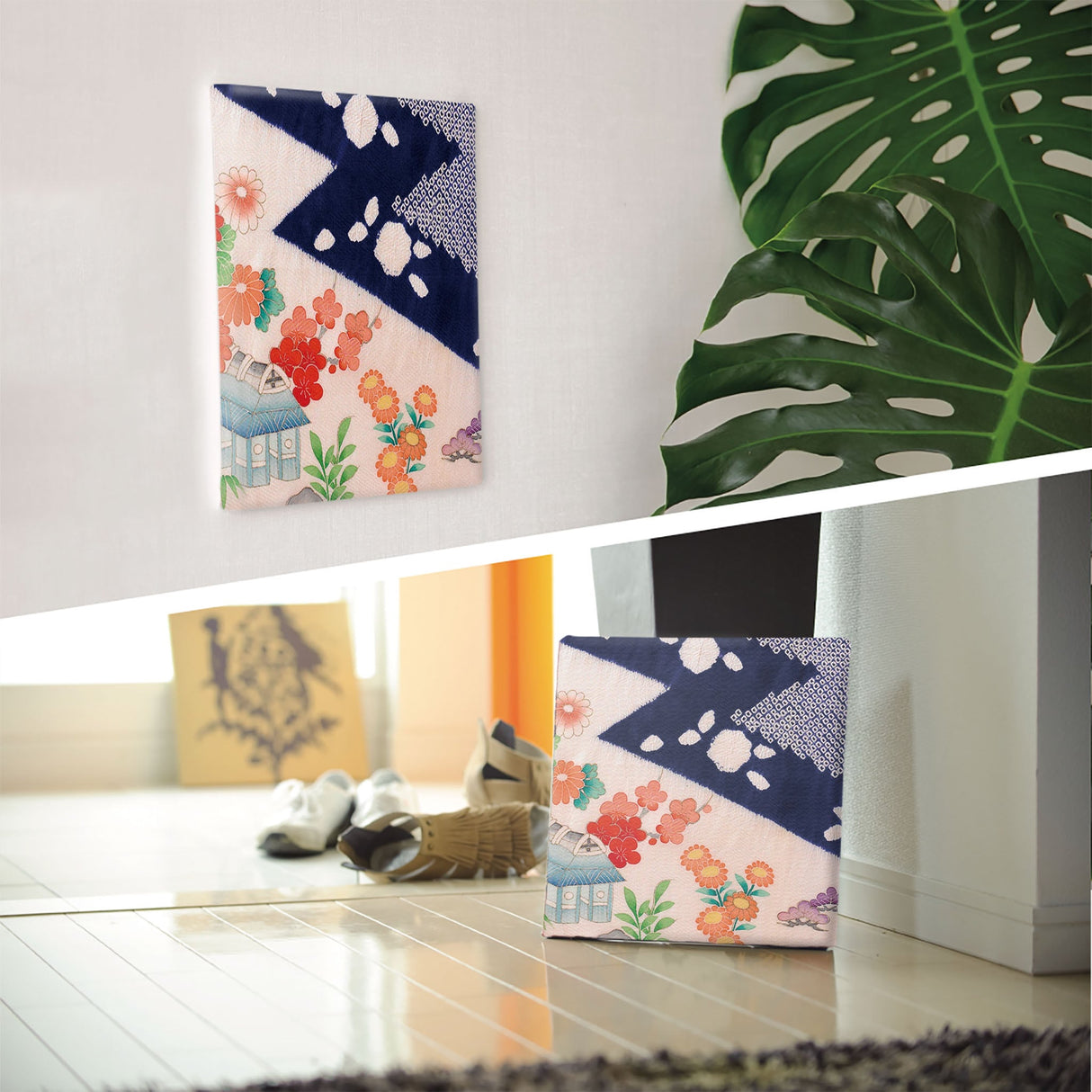 伝統和柄の壁掛けインテリア インテリア アート pat-0267